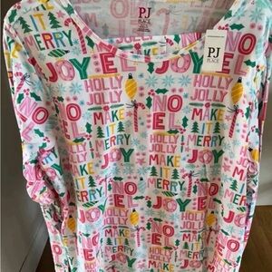 NWT PJ Place Colorful Christmas Womens Pajama Long Sleeve SET Size XL